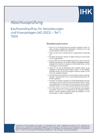 Kaufmann / Kauffrau fr Versicherungen und Finanzanlagen<BR>IHK-Abschlussprfung Teil 1 (AO 2022)