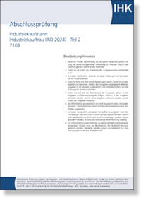 Industriekauffrau / Industriekaufmann  IHK-Abschlusspr�fung Teil&nbsp;2 (AO 2024)
