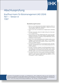 Kauffrau / Kaufmann f�r B�romanagement  IHK-Abschlusspr�fung Teil 1 - Version A (AO2024 - g�ltig ab 01.08.2025)