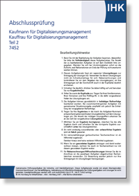 Kaufmann / Kauffrau fr Digitalisierungsmanagement<BR> IHK-Abschlussprfung Teil 2