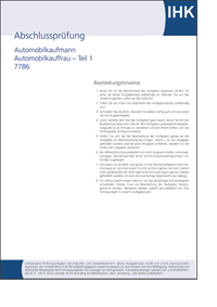 Automobilkaufmann/-frau IHK-Abschlussprüfung Teil 1