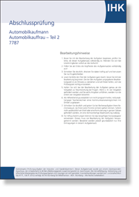 Automobilkaufmann/-frau  IHK-Abschlussprüfung Teil 2